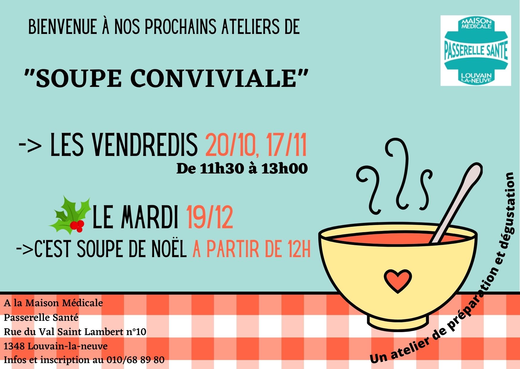 Rouge et Vert Soupe Bon Rétablissement Carte (9)